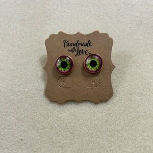 Handmade eyeball earrings